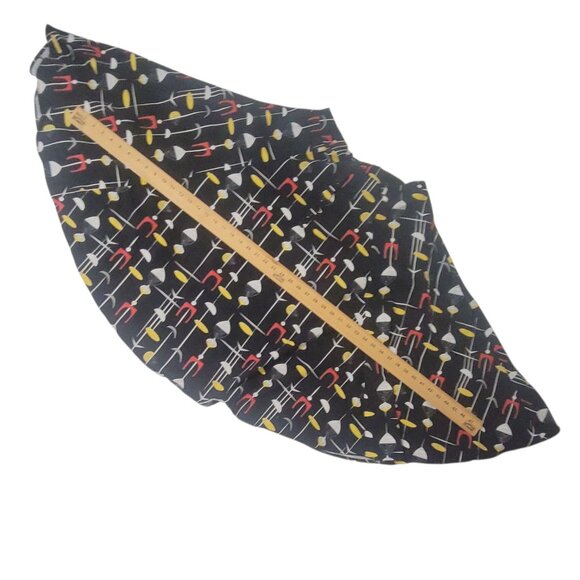 Collectif Caterina Swing Dress Black Mid-Century Atomic 2XL US 14 Rockabilly - Picture 6 of 16